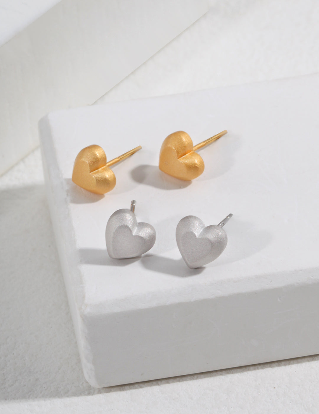 Golden heart-shaped ( 2 package) 情侣爱心(2对)