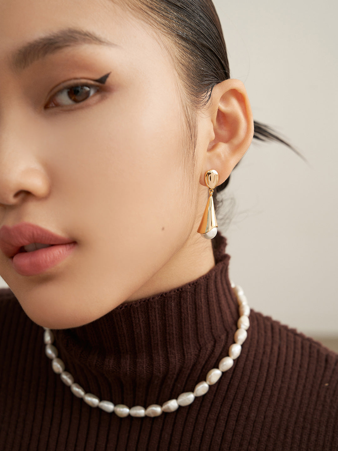 French style earings 法式贝珠