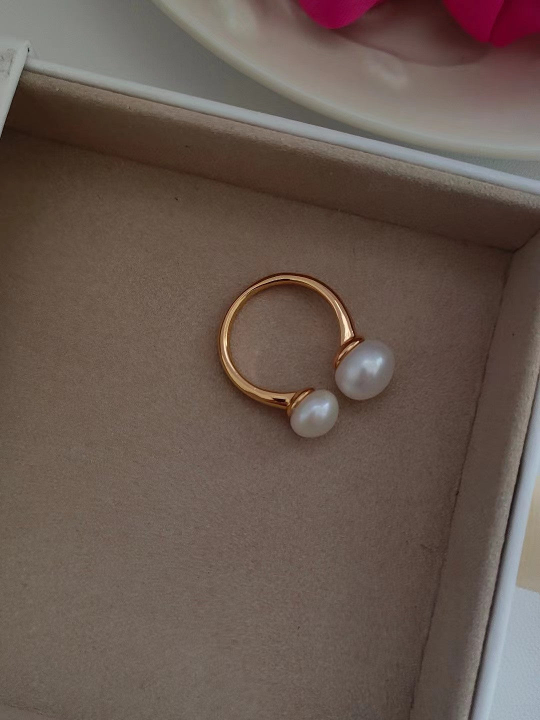 Double Pearl ring-双珠戒指