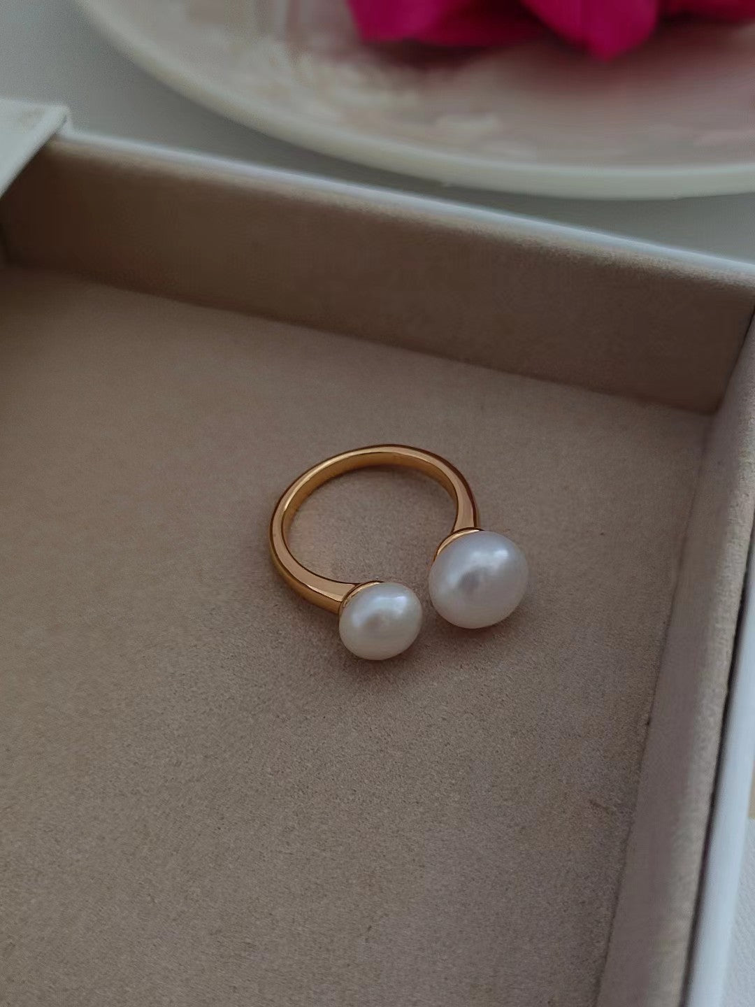 Double Pearl ring-双珠戒指
