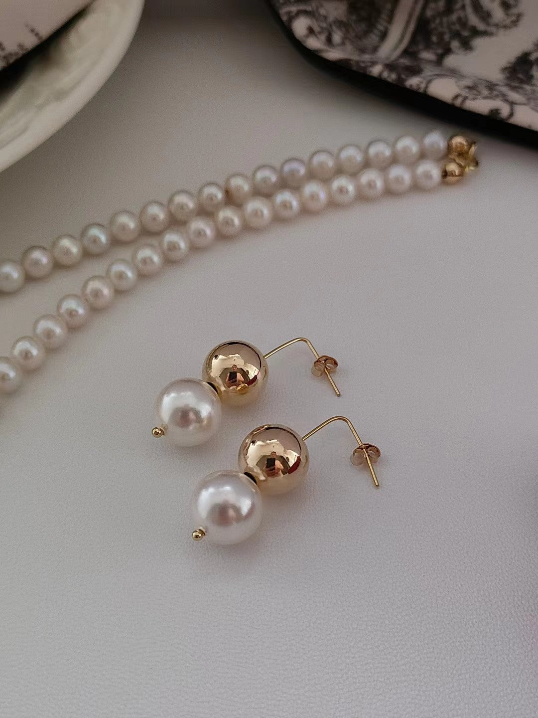 Double Beads earings l双珠耳环